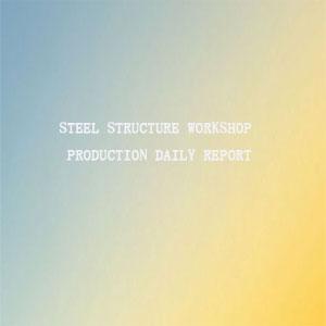 Steel structure workshop production daily report Steel structure workshop production daily report