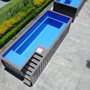 metal container swimming pool