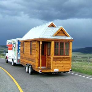 shipping container home on wheels